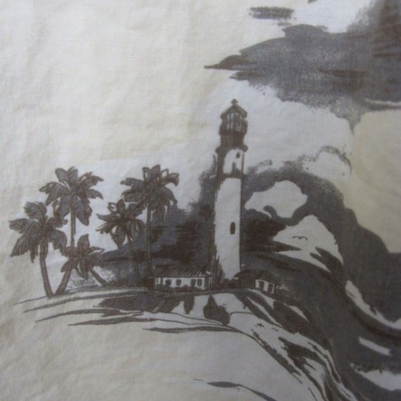 Royal Palm Men Hawaiian camp shirt pit to pit 27 XL aloha luau tropical fishing - Picture 8 of 9